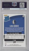 Luka Doncic from the 2018-19 Panini Donruss  set graded by PSA and given an overall grade of 10.