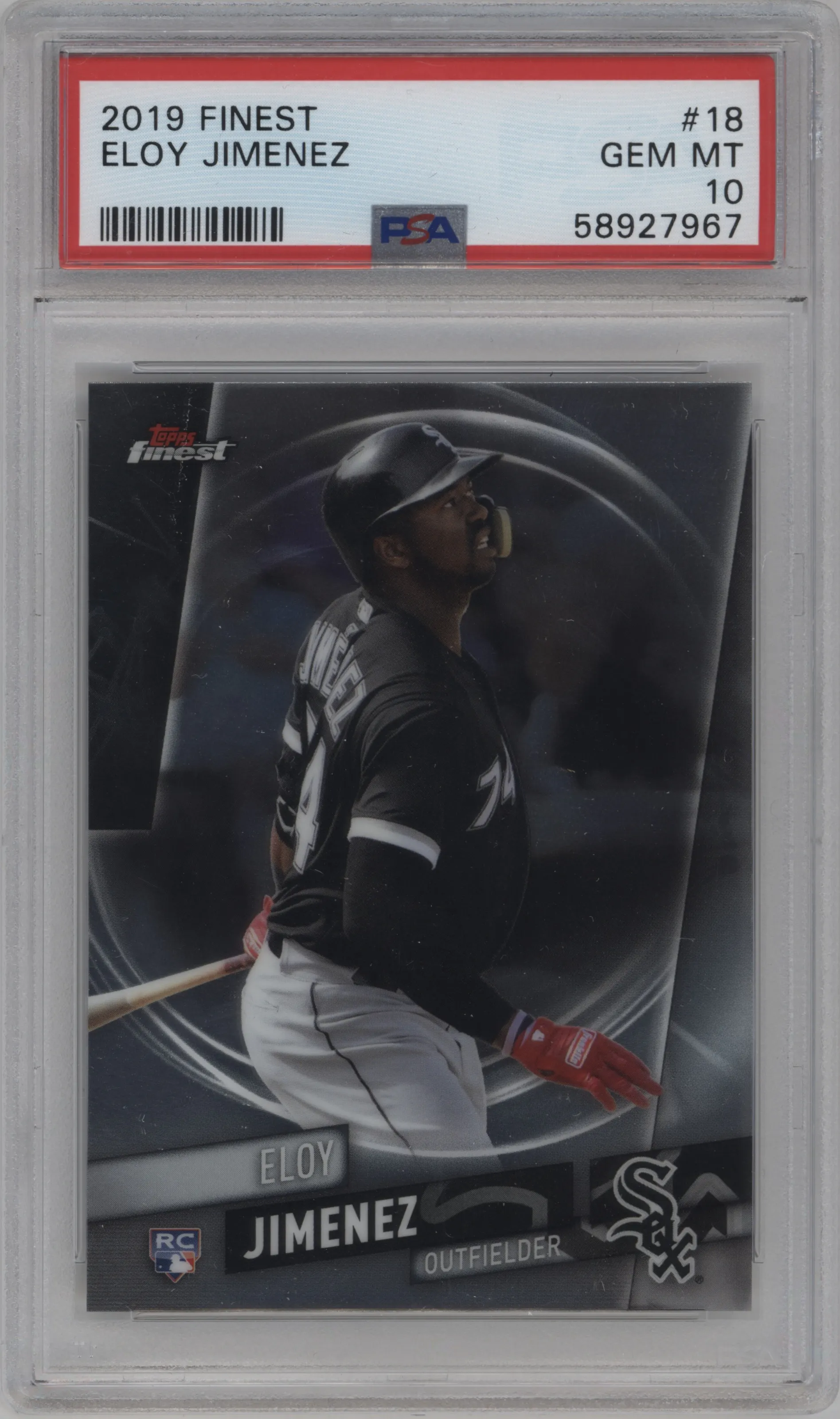 2019 Topps Finest Eloy Jimenez PSA 10