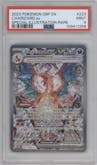 Charizard ex from the 2023 Pokemon SV set graded by PSA and given an overall grade of 9.