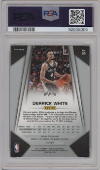 Derrick White from the 2017-18 Panini Mosaic Prizm  set graded by PSA and given an overall grade of 9.