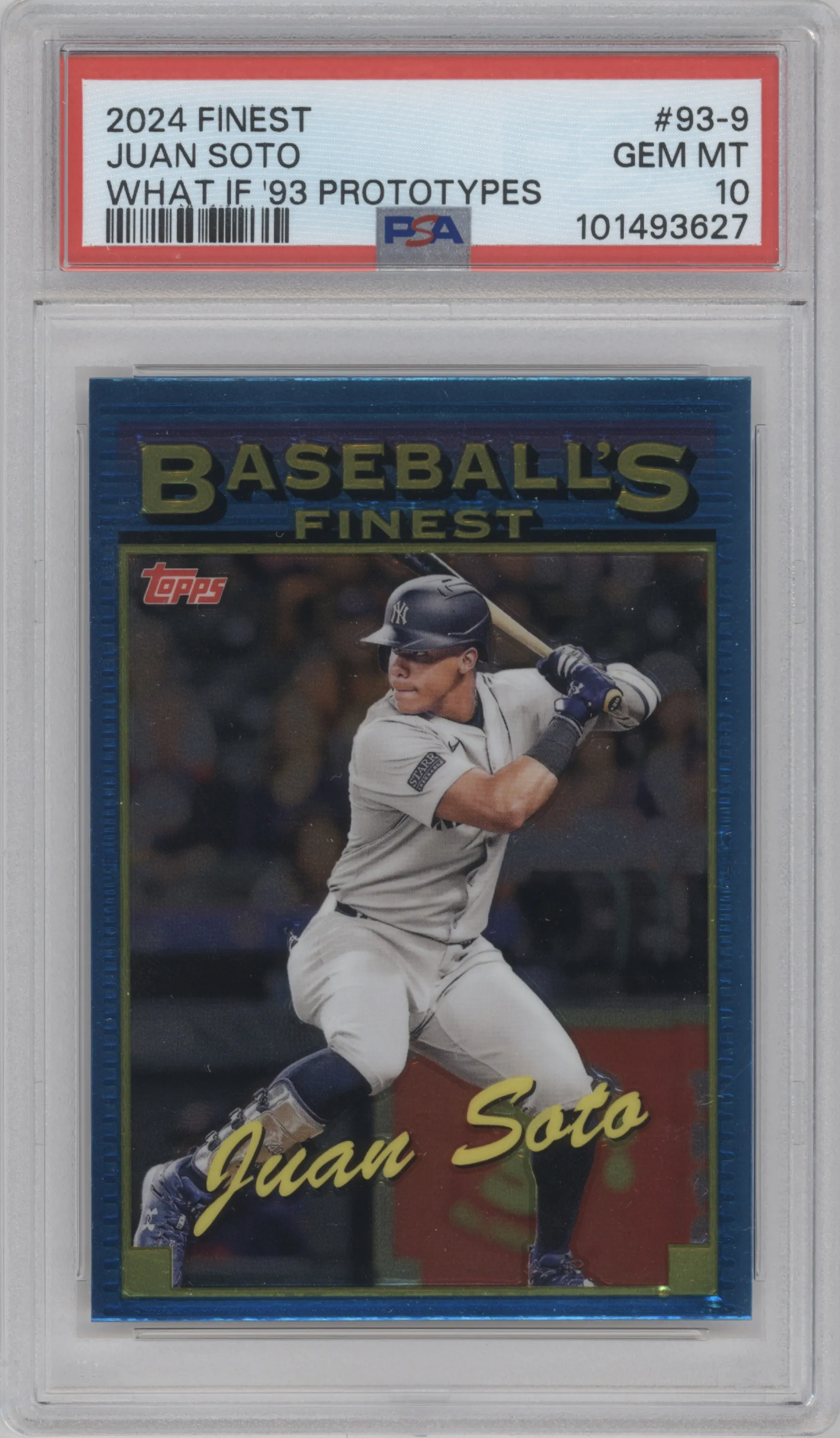 2024 Topps Finest What If...1993 FP Juan Soto PSA 10
