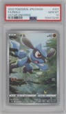 Riolu from the 2022 Pokemon SWSH JPN set graded by PSA and given an overall grade of 10.