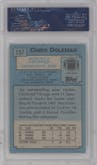 Chris Doleman from the 1988 Topps set graded by PSA and given an overall grade of 10.