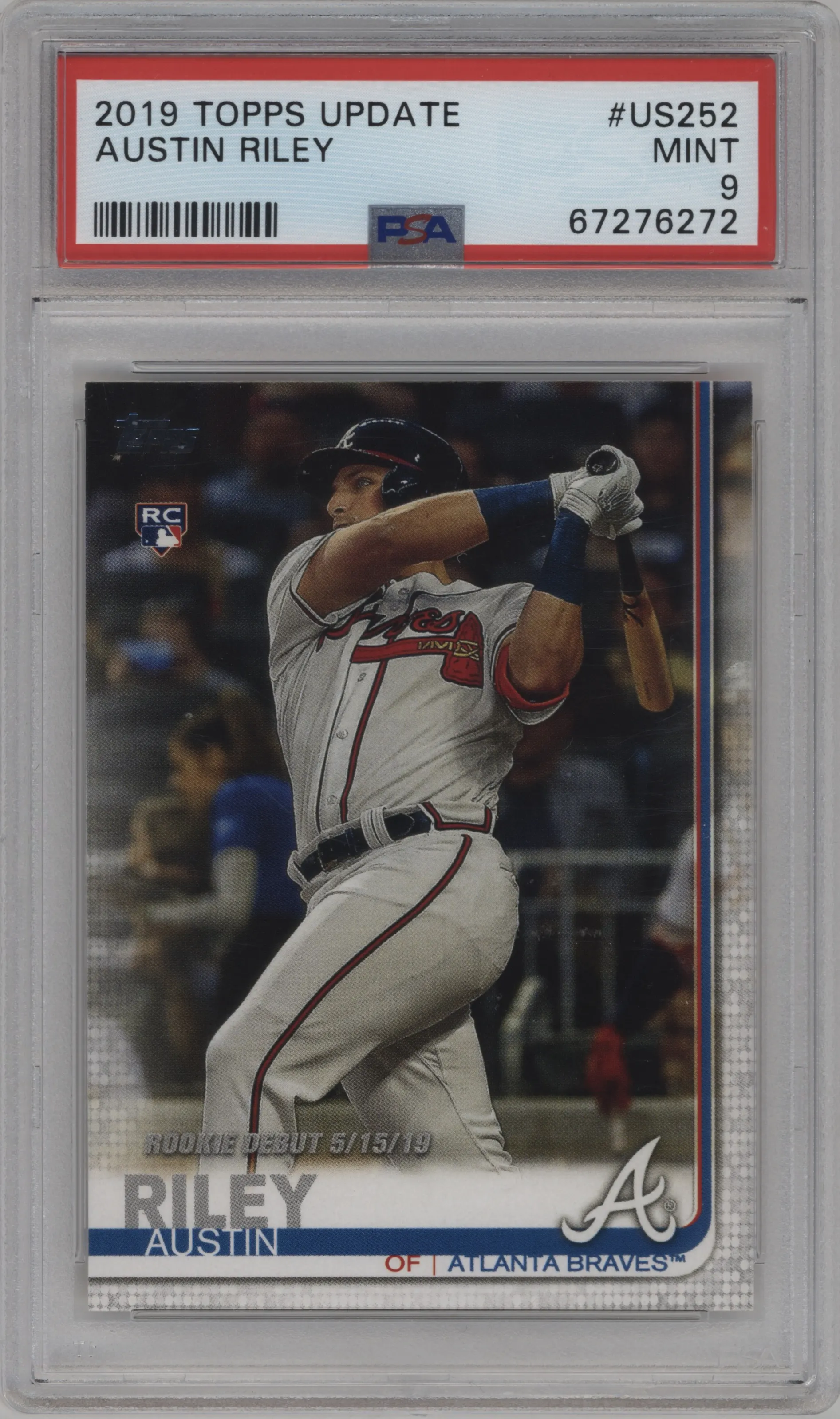 2019 Topps Update Austin Riley PSA 9
