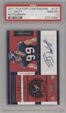 J.J. Watt from the 2011 Playoff Contenders set graded by PSA and given an overall grade of 10.