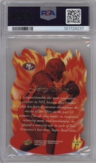 Jerry Rice from the 1997 Flair Showcase set graded by PSA and given an overall grade of 9.