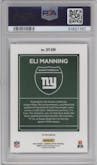 Eli Manning from the 2022 Panini Donruss Optic set graded by PSA and given an overall grade of 9.