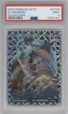 Eli Manning from the 2022 Panini Donruss Optic set graded by PSA and given an overall grade of 9.