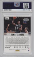 Kawhi Leonard from the 2012-13 Panini Prizm set graded by PSA and given an overall grade of 9.