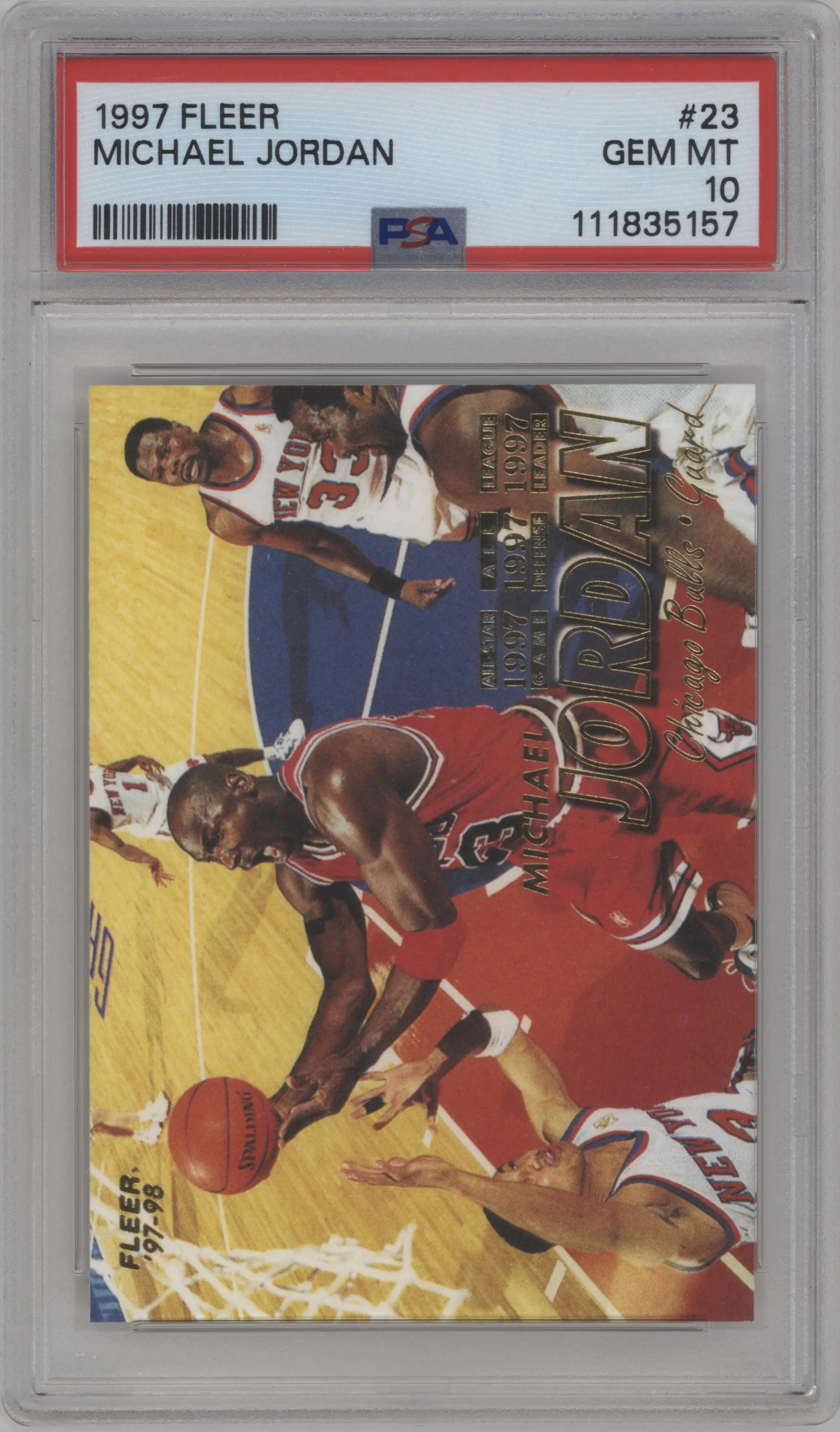 1997 Fleer Michael Jordan PSA 10