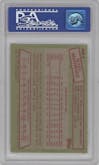 Mark McGwire from the 1985 Topps set graded by PSA and given an overall grade of 8.
