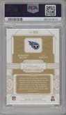 A.J. Brown/Derrick Henry  from the 2020 Panini Flawless set featuring a Silver parallel graded by PSA and given an overall grade of 9.