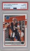Joe Burrow from the 2020 Panini Donruss set graded by PSA and given an overall grade of 10.