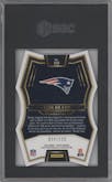 Tom Brady from the 2016 Panini Select set featuring a Die-Cut Light Blue parallel graded by SGC and given an overall grade of 9.