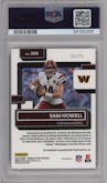 Sam Howell from the 2022 Panini Donruss Optic set featuring a Red parallel graded by PSA and given an overall grade of 9.