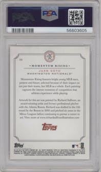 Juan Soto  from the 2019 Topps On Demand Set Trading set graded by PSA and given an overall grade of 10.