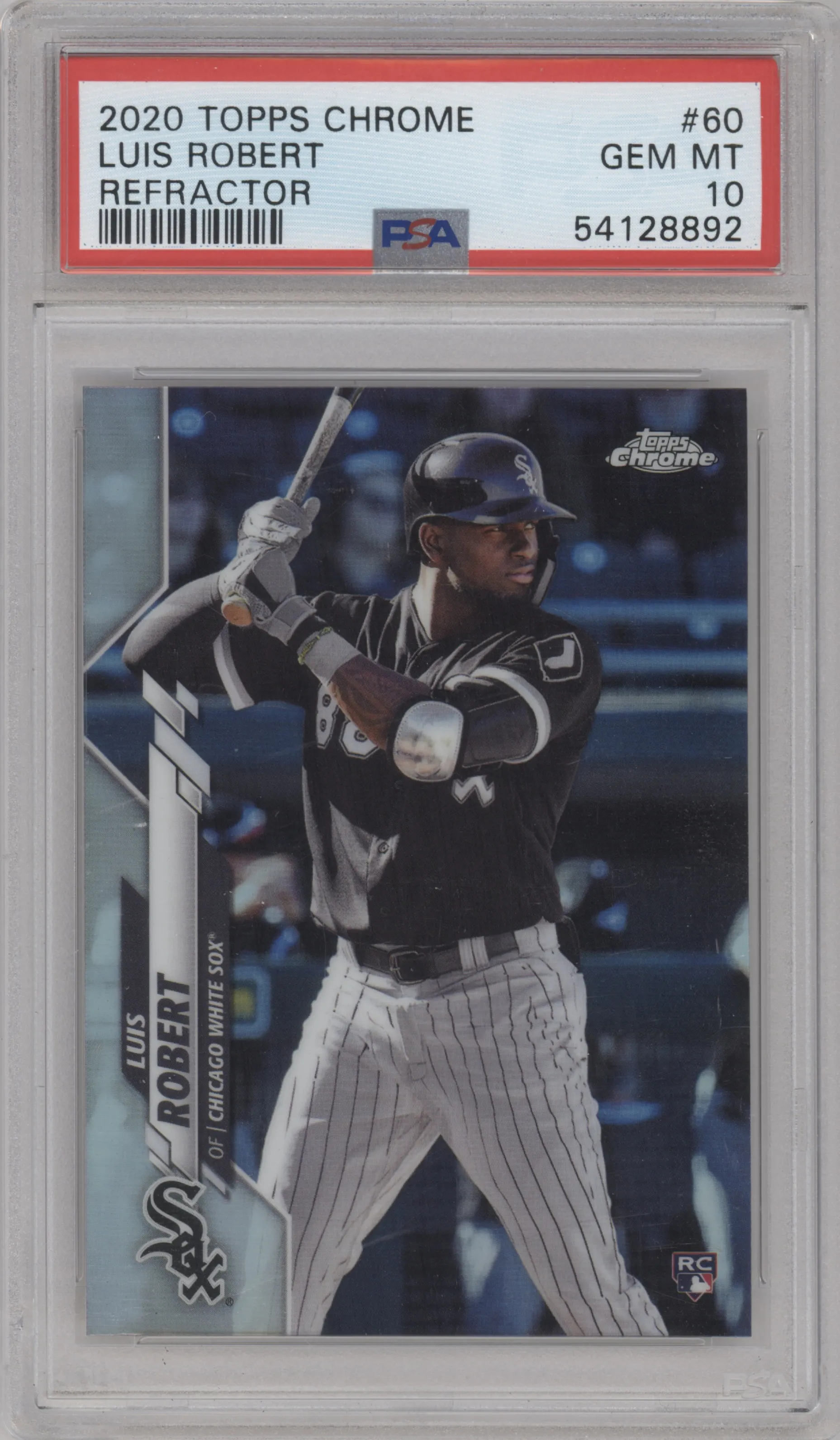 2020 Topps Chrome Luis Robert Refractor PSA 10