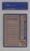 Steve Carlton from the 1984 Topps set graded by PSA and given an overall grade of 9.