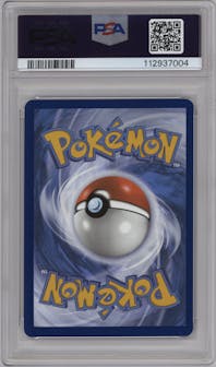 Pikachu from the 2024 Pokemon SV set featuring a Paldea Adventure Chest parallel graded by PSA and given an overall grade of 9.