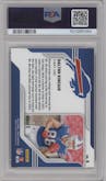 Dalton Kincaid from the 2023 Panini Zenith set featuring a Gold parallel graded by PSA and given an overall grade of 10.