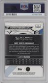 Victor Wembanyama from the 2023-24 Finest set graded by PSA and given an overall grade of 10.