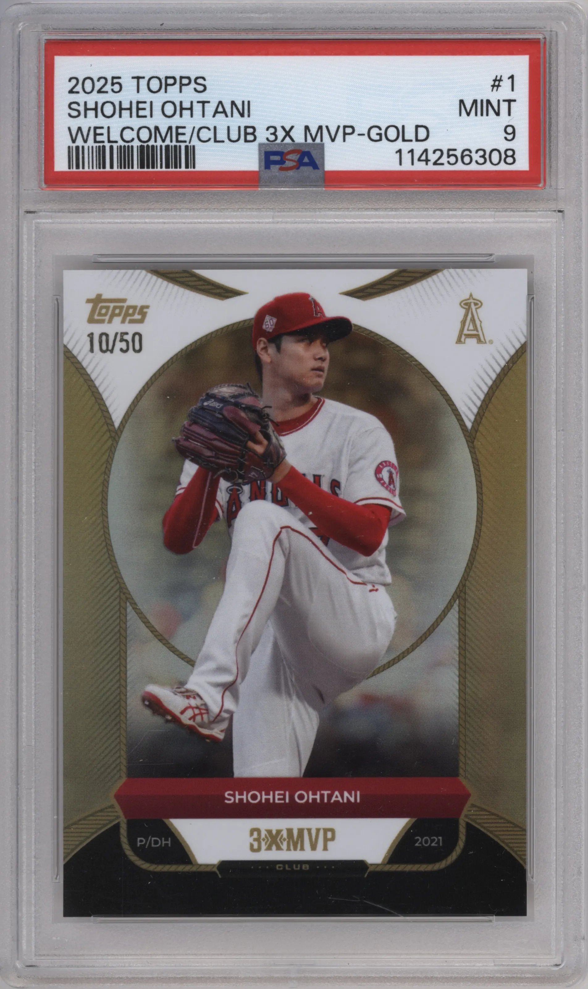 Shohei Ohtani Topps Welcome to the Club: 3X MVP