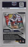 Marshall Faulk from the 2024 Panini Prizm set graded by PSA and given an overall grade of 9.