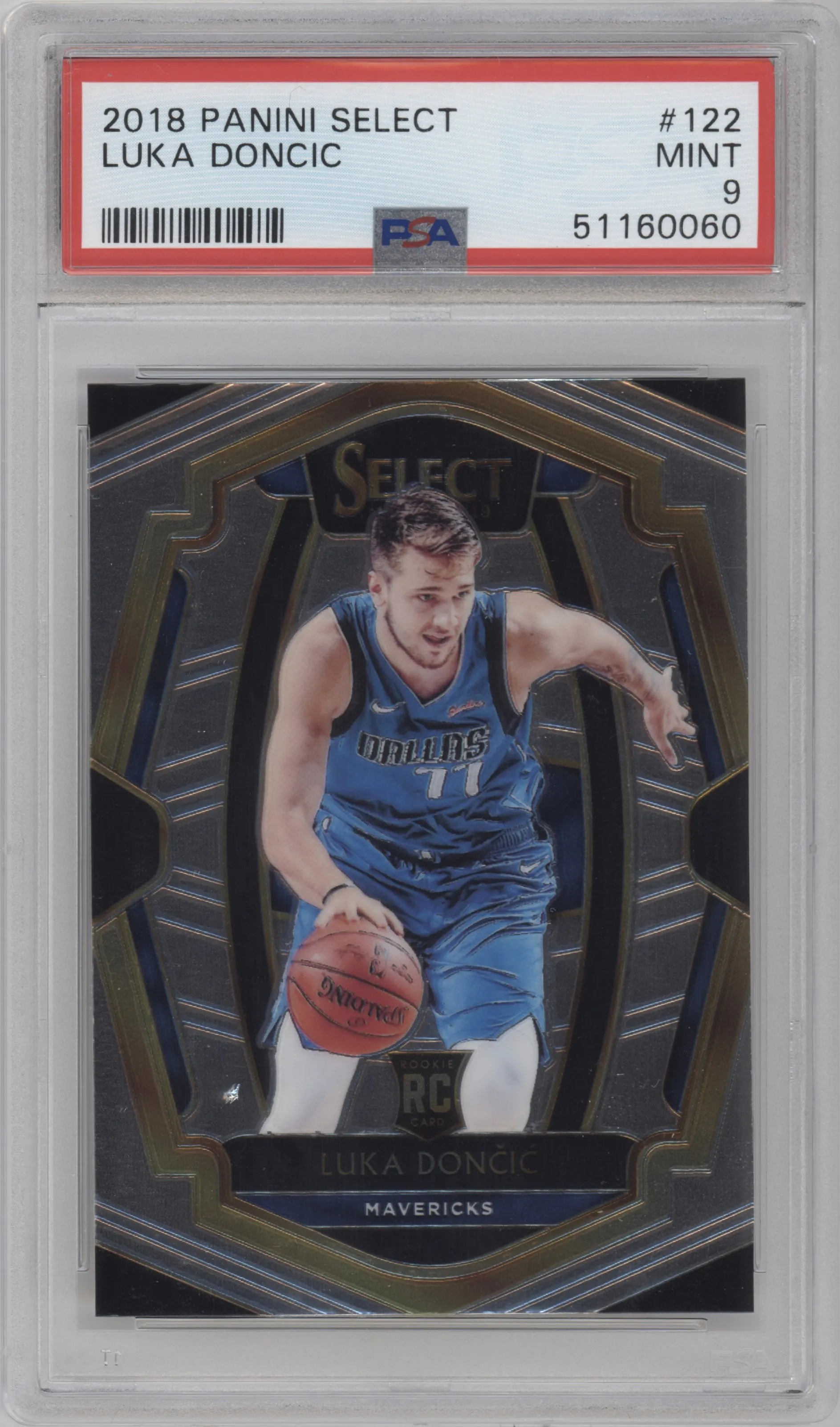 2018 Panini Select Pre.Lvl. Luka Doncic PSA 9