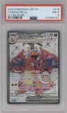 Charizard ex from the 2023 Pokemon SV set graded by PSA and given an overall grade of 9.
