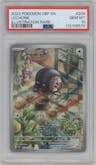 Lechonk from the 2023 Pokemon SV set graded by PSA and given an overall grade of 10.