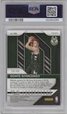 Donte DiVincenzo from the 2018-19 Panini Prizm set featuring a Choice Red parallel graded by PSA and given an overall grade of 10.