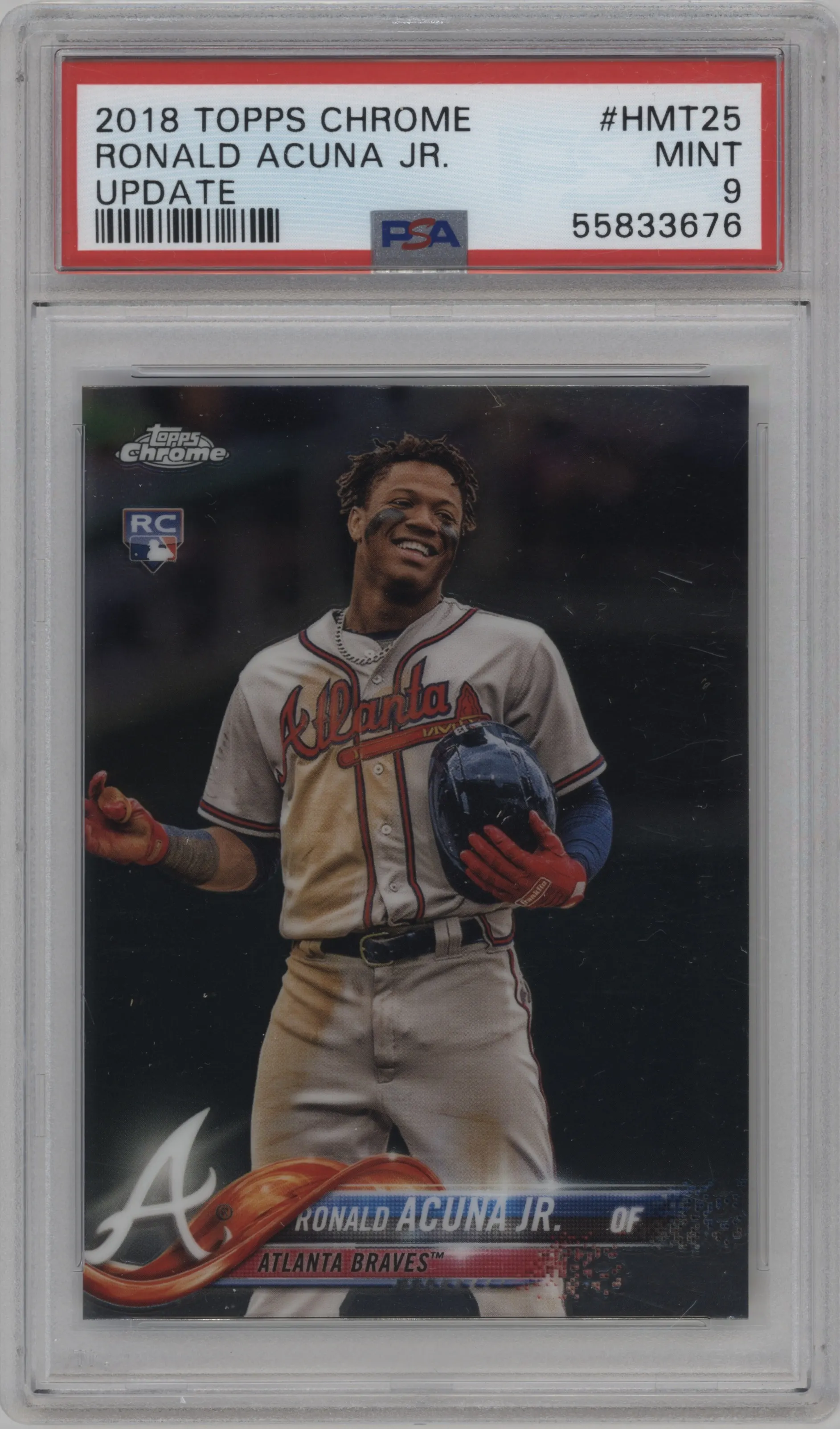 2018 Topps Chrome Update Ronald Acuna Jr. PSA 9