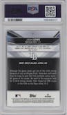 Josh Lowe from the 2022 Bowman’s Best   set featuring a Atomic Refractor parallel graded by PSA and given an overall grade of 10.
