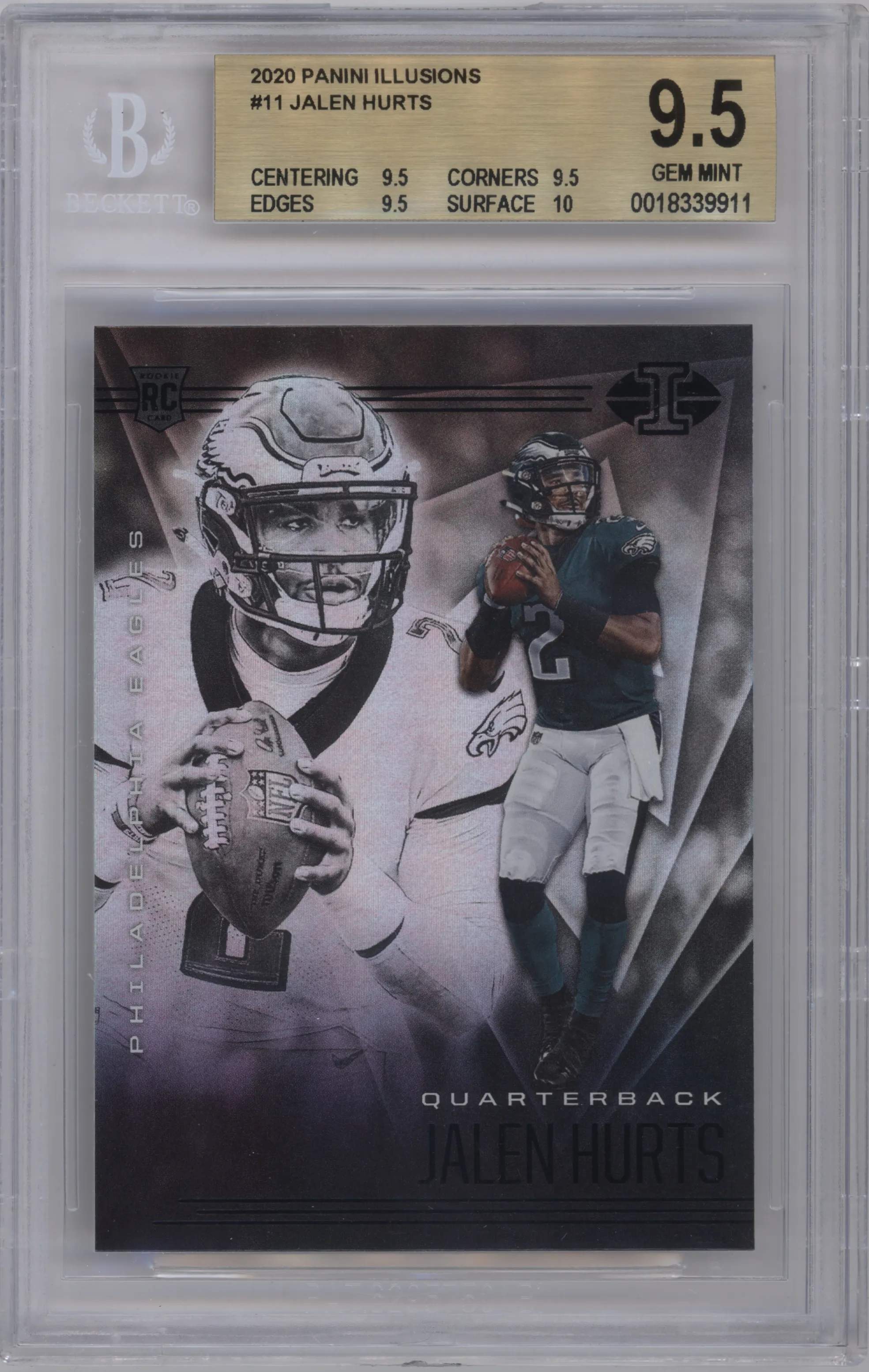 2020 Panini Illusions Jalen Hurts Retail BGS 9.5