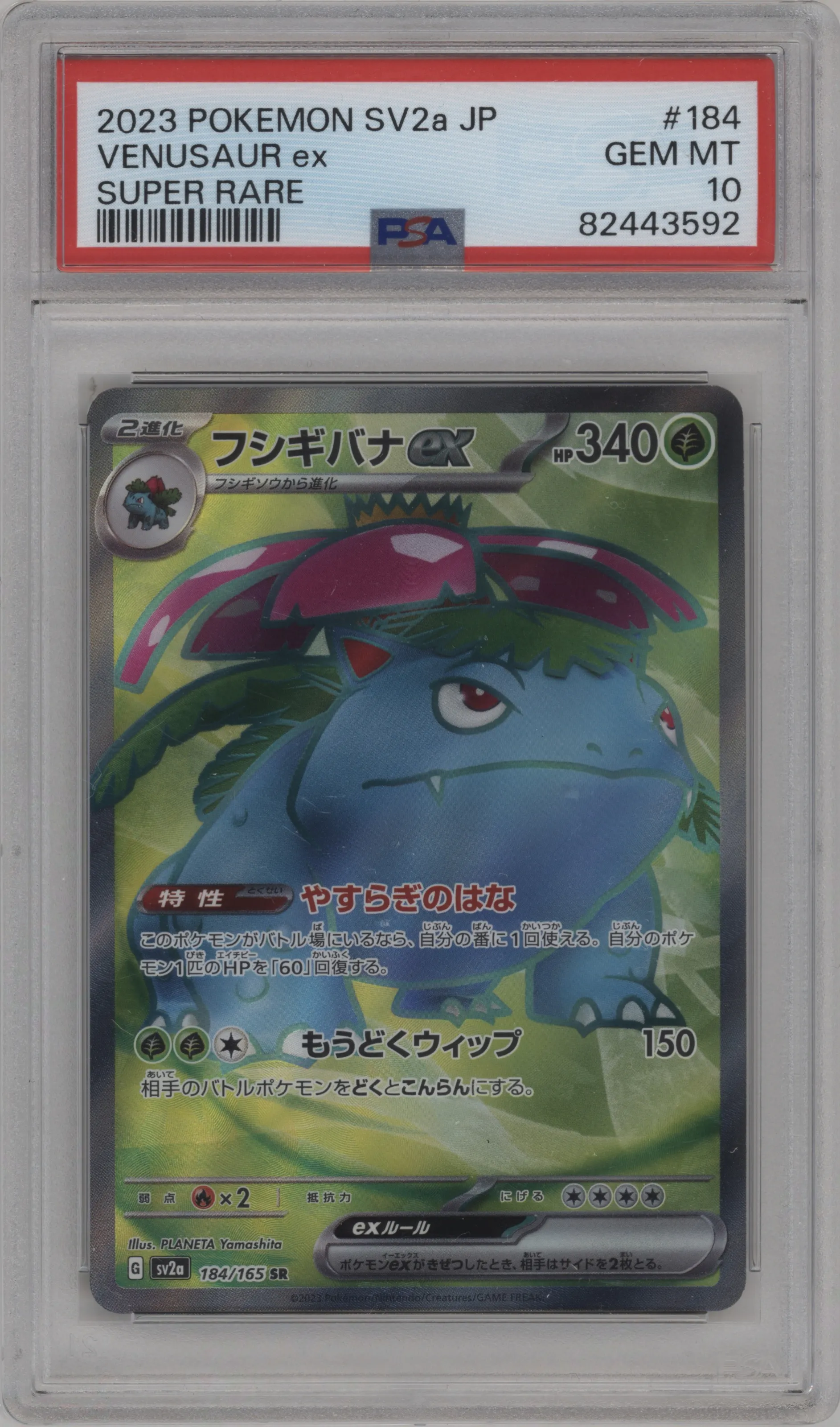 2023 Pokemon SV JPN Pokemon 151 Venusaur ex PSA 10