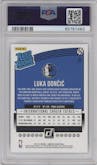 Luka Doncic from the 2018-19 Panini Donruss  set graded by PSA and given an overall grade of 10.