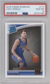 Luka Doncic from the 2018-19 Panini Donruss  set graded by PSA and given an overall grade of 10.