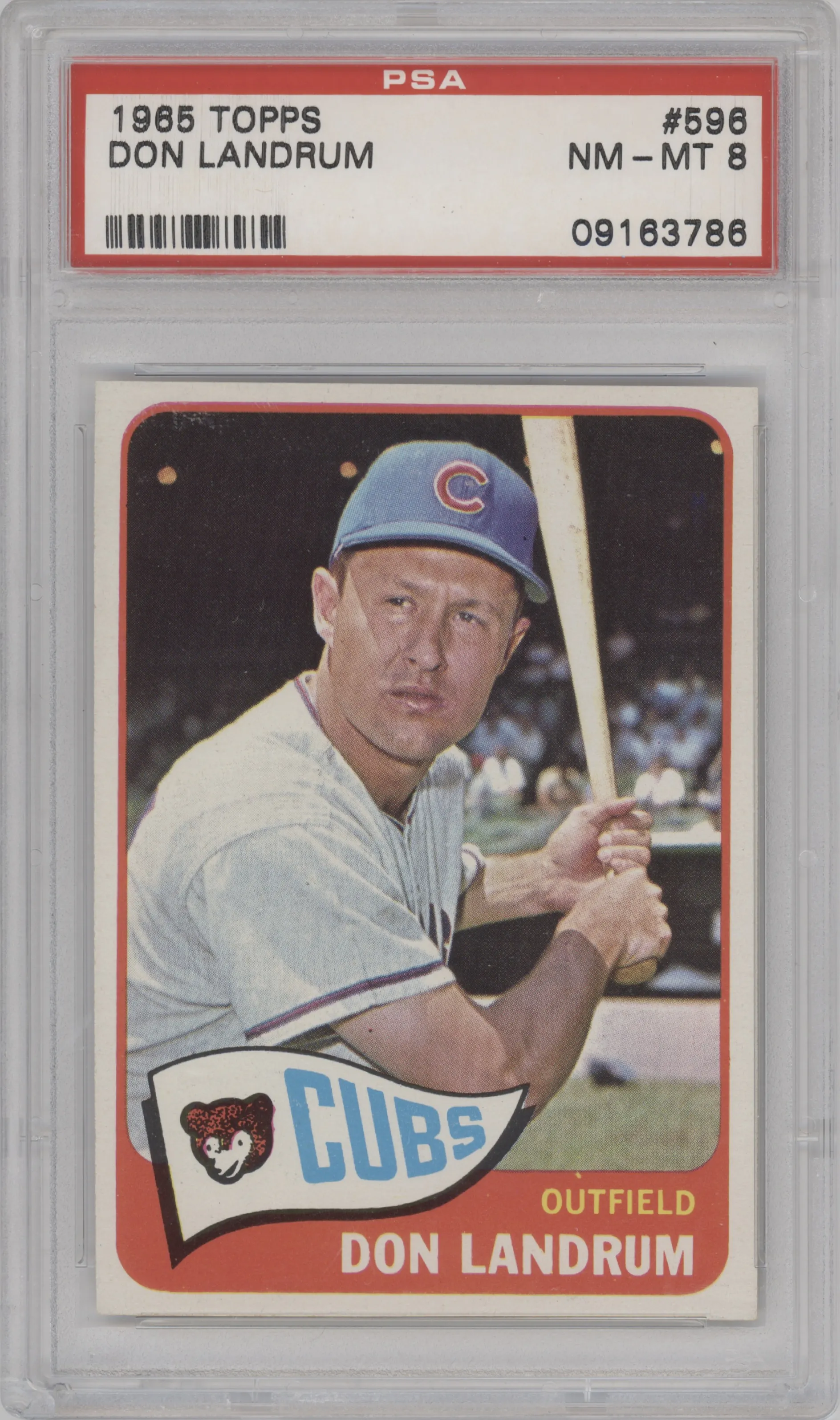 1965 Topps Don Landrum PSA 8