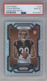 Chase Brown from the 2023 Panini Prizm set featuring a Mojo Prizm parallel graded by PSA and given an overall grade of 10.