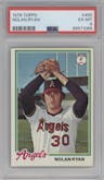 Nolan Ryan from the 1978 Topps set graded by PSA and given an overall grade of 6.