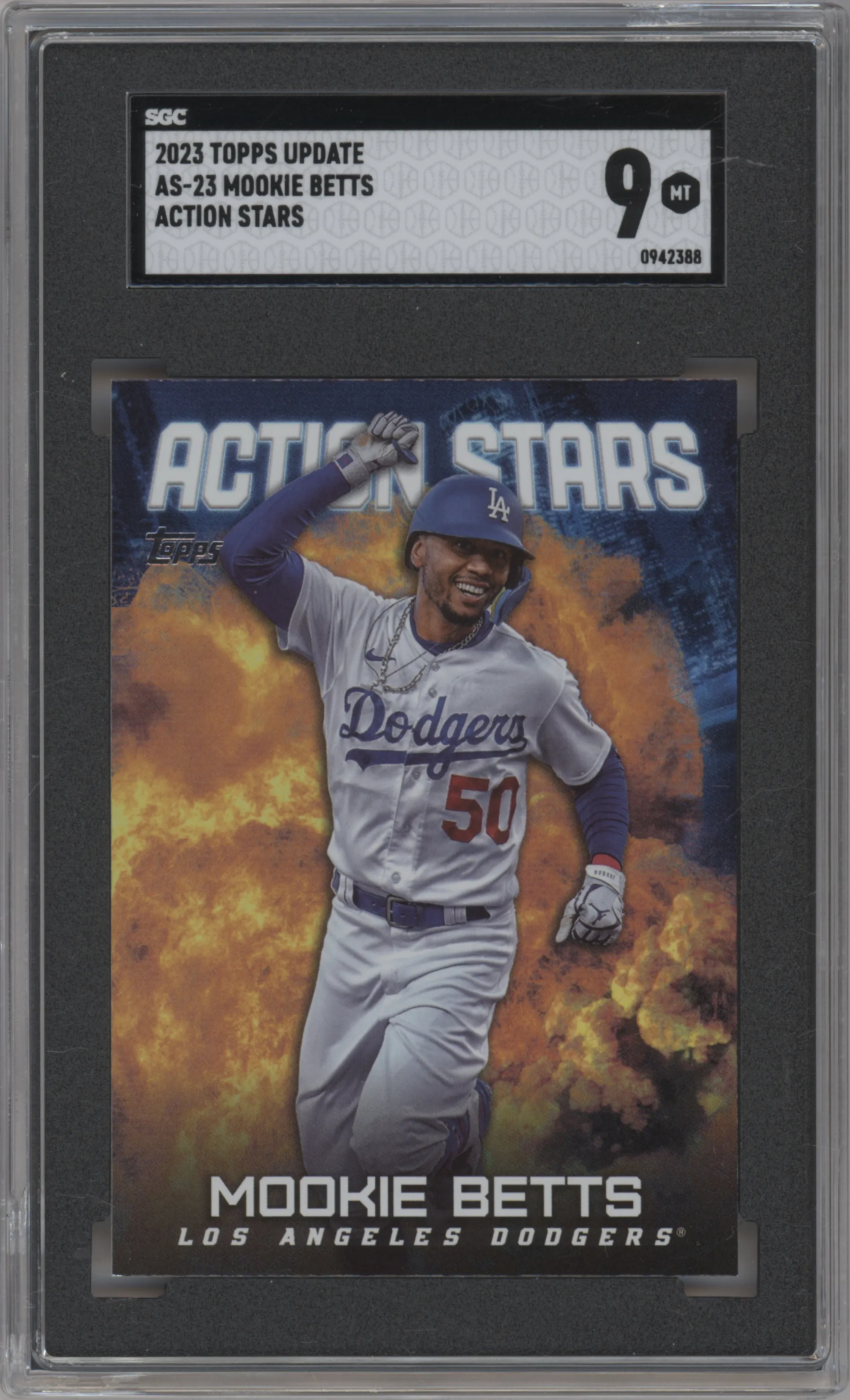 2023 Topps Update Action Stars Mookie Betts SGC 9