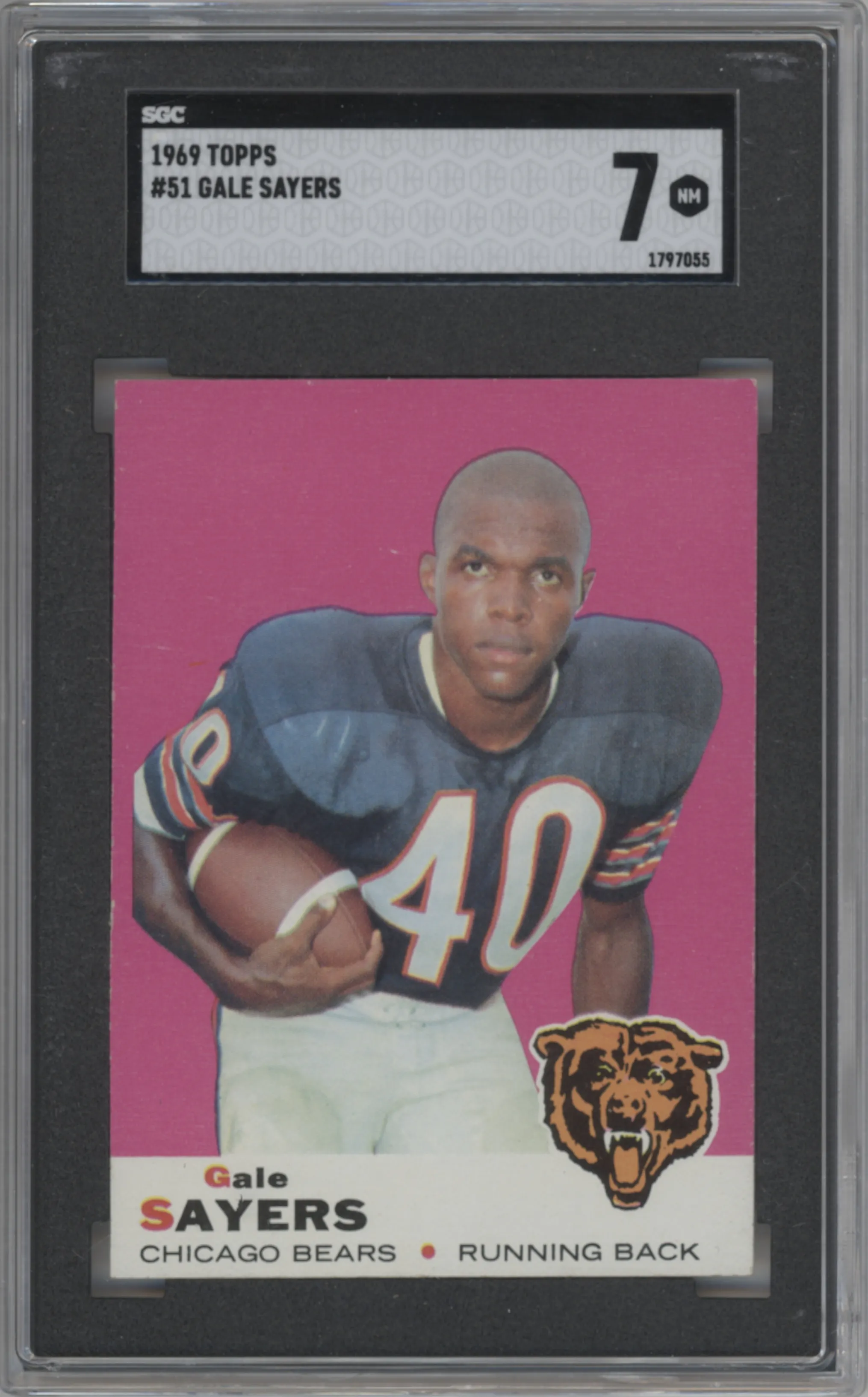 1969 Topps Gale Sayers #51 SGC 7