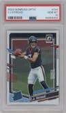 C.J. Stroud from the 2023 Donruss Optic set graded by PSA and given an overall grade of 10.