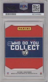 Will Levis from the 2023 Panini NFLPA Rookie Premiere set graded by PSA and given an overall grade of 10.