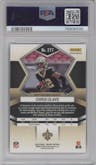 Chris Olave from the 2022 Panini Mosaic set featuring a Blue Sparkle parallel graded by PSA and given an overall grade of 10.