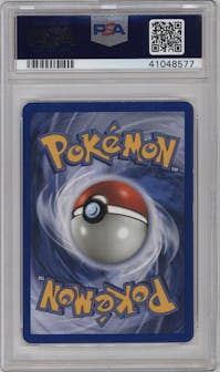 Pikachu Gold Star from the 2006 Pokemon EX set graded by PSA and given an overall grade of 8.