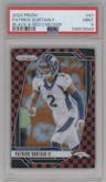 Patrick Surtain II from the 2024 Panini Prizm set featuring a Black & Red Checker  parallel graded by PSA and given an overall grade of 9.