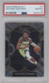 Anthony Edwards from the 2020-21 Panini Select  set graded by PSA and given an overall grade of 10.