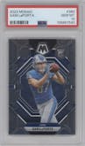 Sam LaPorta from the 2023 Panini Mosaic set graded by PSA and given an overall grade of 10.