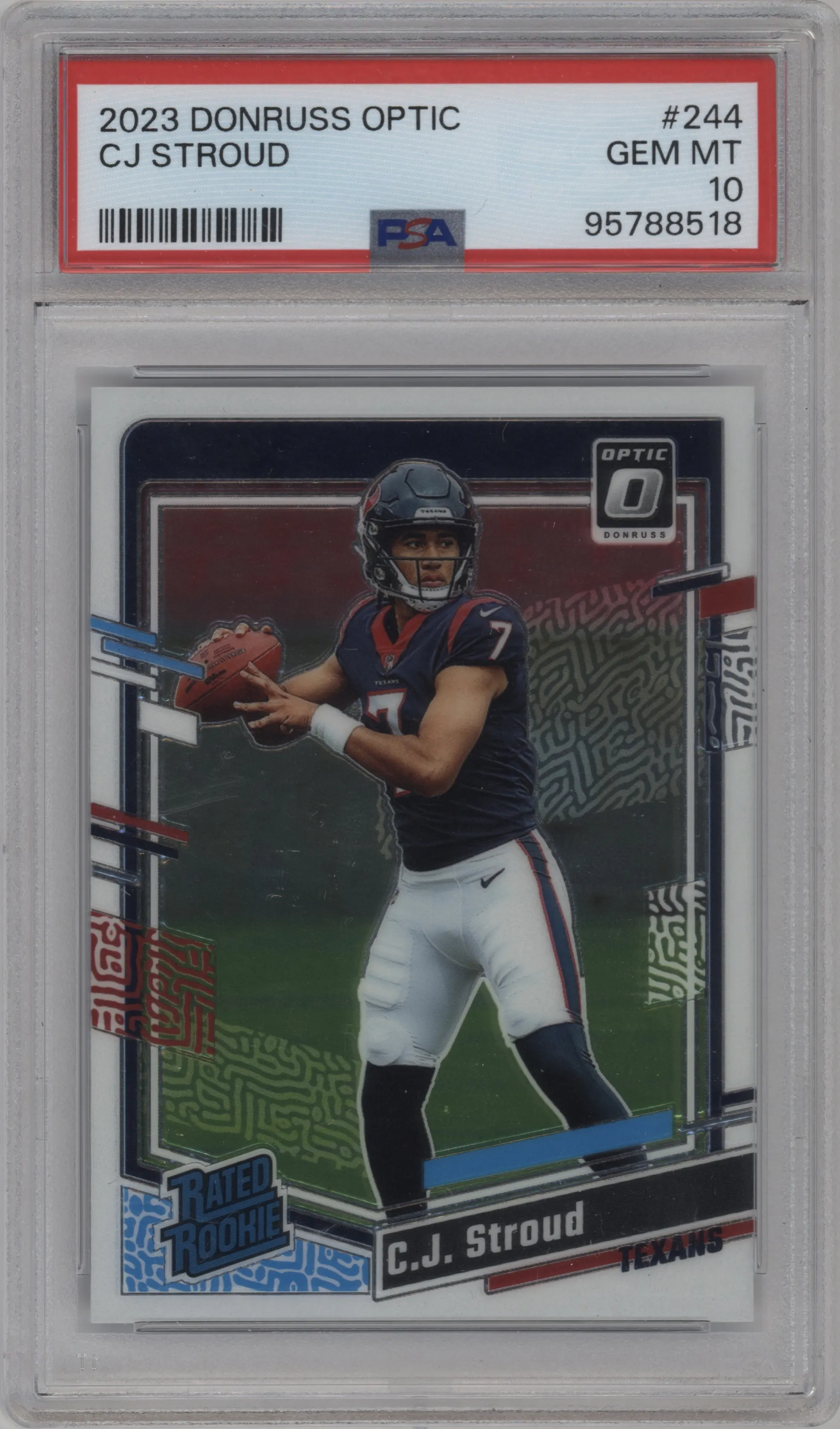 2023 Donruss Optic Rated Rookie C.J. Stroud #244 PSA 10